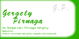 gergely pirnaga business card